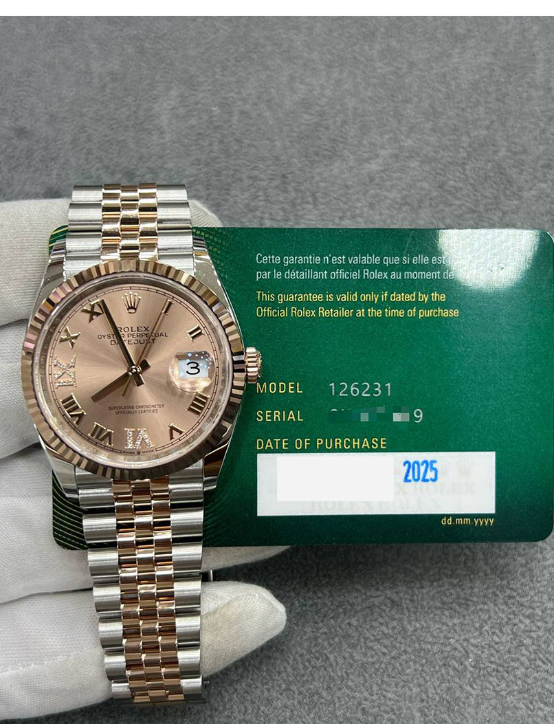 Rolex Datejust 36 – Everose Rolesor | Rosé Diamond Dial | Jubilee Bracelet | Reference 126231