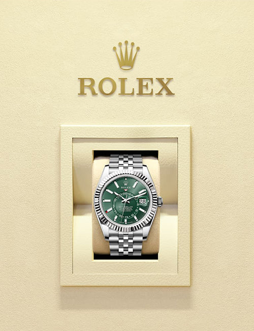 Rolex Sky-Dweller – Mint Green Dial | Oystersteel & White Gold | Jubilee Bracelet | Reference 336934 - 2025