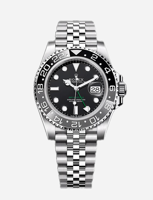 Rolex GMT-Master II – Black & Grey Bezel | Oystersteel | Jubilee Bracelet | Reference 126710GRNR - 2025