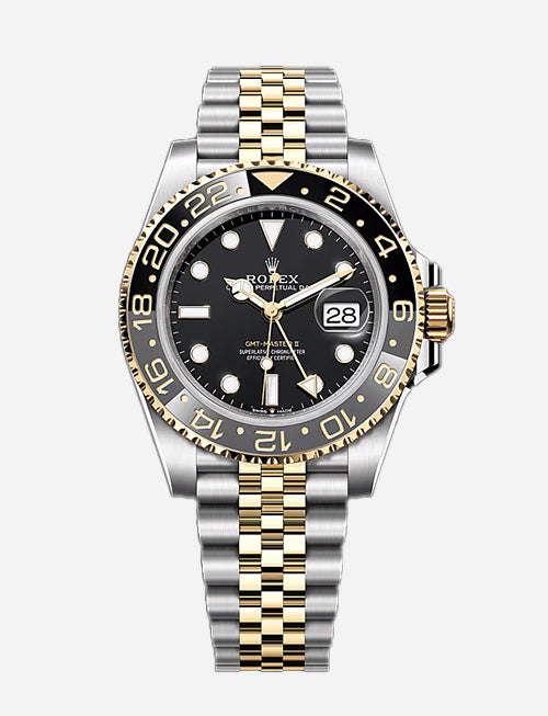 Rolex GMT-Master II – Black Dial | Oystersteel & Yellow Gold | Jubilee Bracelet | Reference 126713GRNR - 2025