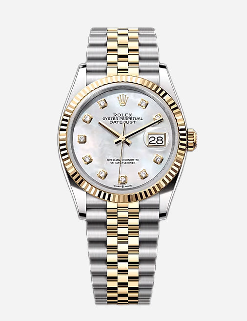 Rolex Datejust 36 – Mother-of-Pearl Diamond Dial | Oystersteel & Yellow Gold | Jubilee Bracelet | Reference 126233 - 2025