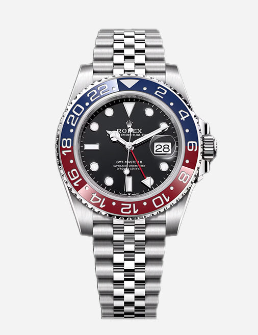 Rolex GMT-Master II – Pepsi Bezel | Oystersteel | Black Dial | Jubilee Bracelet | Reference 126710BLRO - 2025