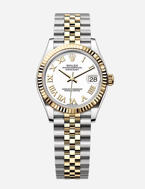 Rolex Datejust 31 – Yellow Rolesor | White Dial | Jubilee Bracelet | Reference 278273