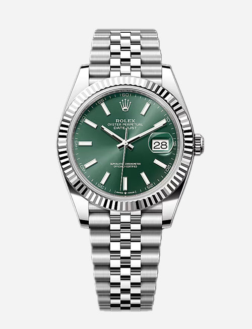 Rolex Datejust 41 – Mint Green Dial | Oystersteel & White Gold | Jubilee Bracelet | Reference 126334 - 2025
