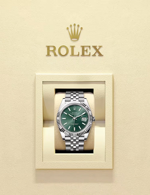 Rolex Datejust 41 – Mint Green Dial | Oystersteel & White Gold | Jubilee Bracelet | Reference 126334 - 2025