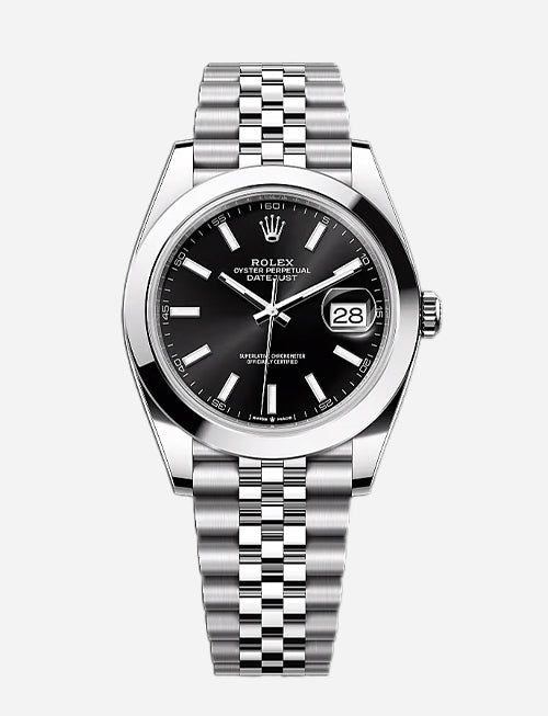 Rolex Datejust 41 – Bright Black Dial | Oystersteel | Jubilee Bracelet | Reference 126300 - 2025