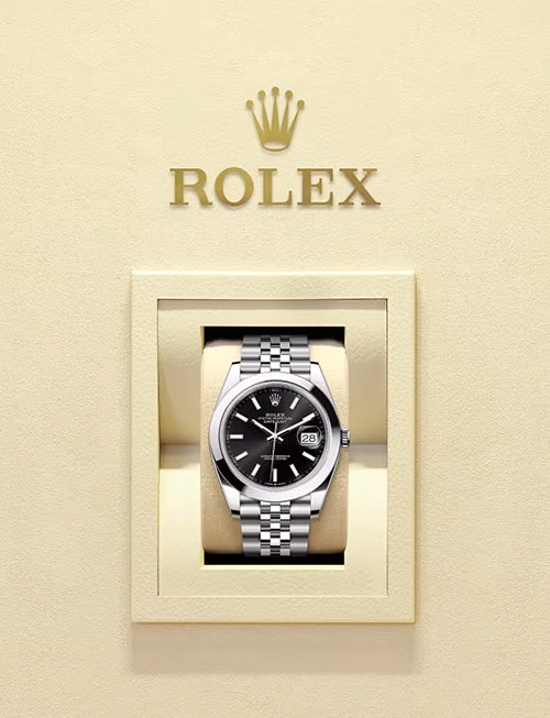 Rolex Datejust 41 – Bright Black Dial | Oystersteel | Jubilee Bracelet | Reference 126300 - 2025